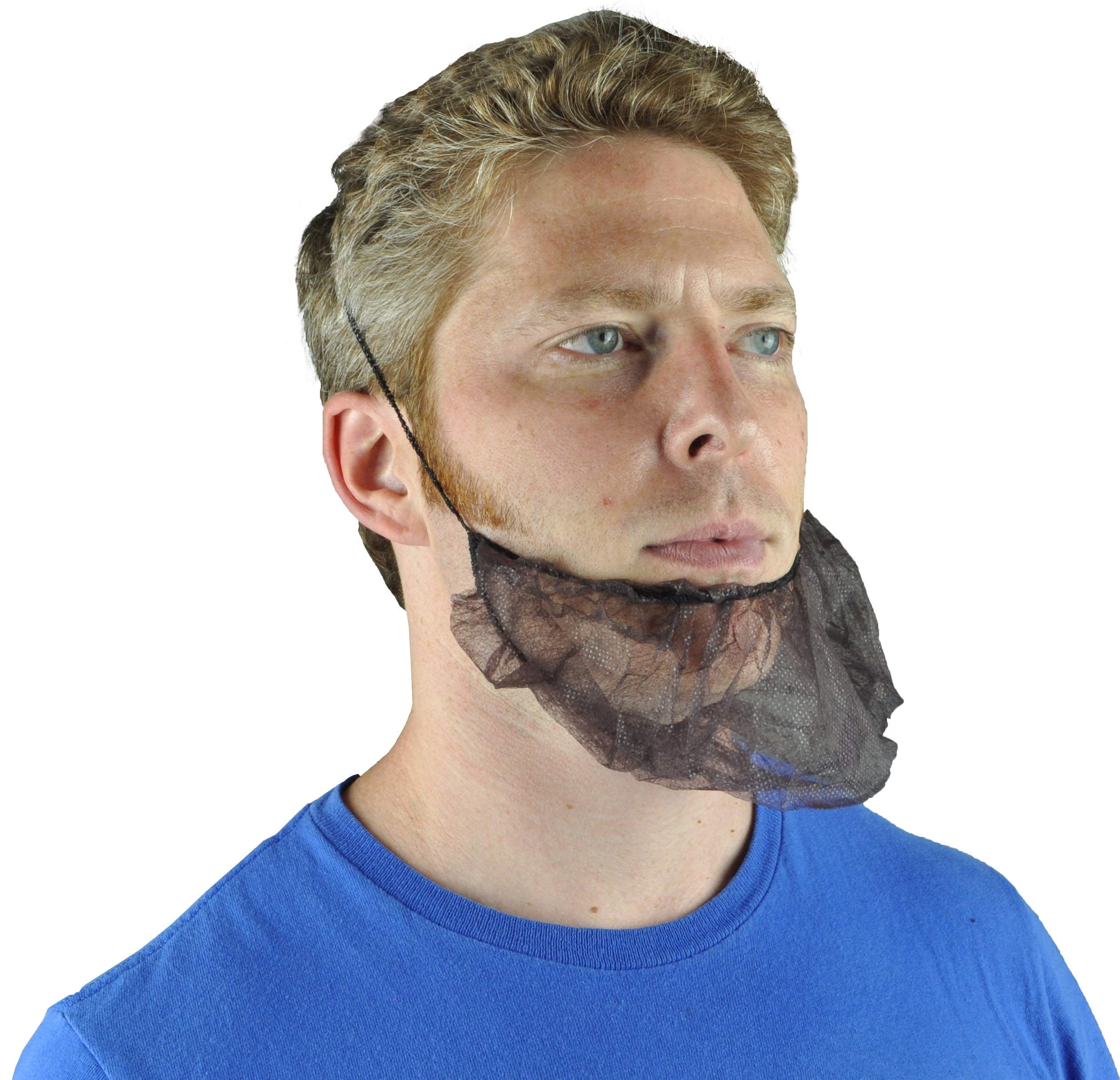 Buy Disposable Beard Nets Spunbonded Polypropylene (100, Brown) Online