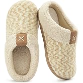 ULTRAIDEAS Women's Indoor Outdoor Slipper Memory Foam | Warm fleece lining for home comfort; durable non-slip sole; machine washable; multi-layer cushion support,birthday gift