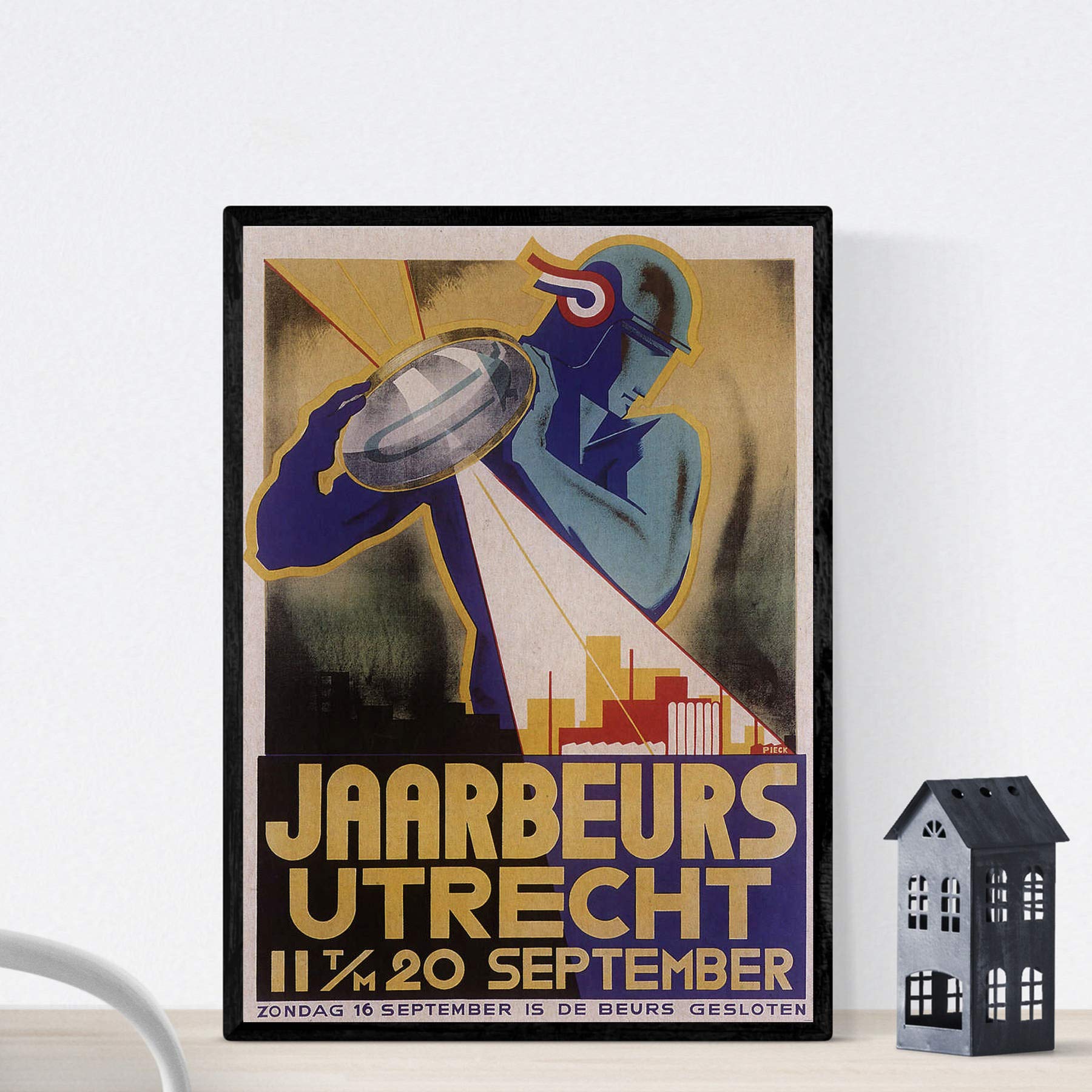Nacnic Vintage Poster Poster Art Deco Utrecht. A4 size