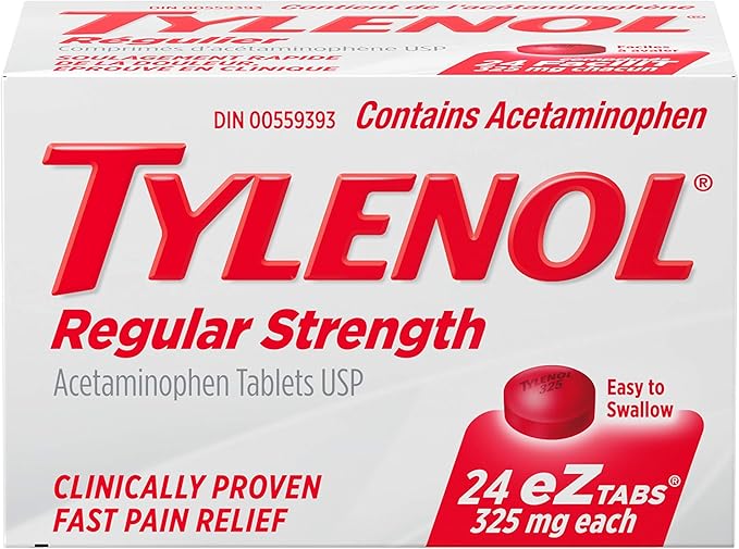 Tylenol Regular Strength Acetaminophen Tablets, 325 mg Amazon.ca