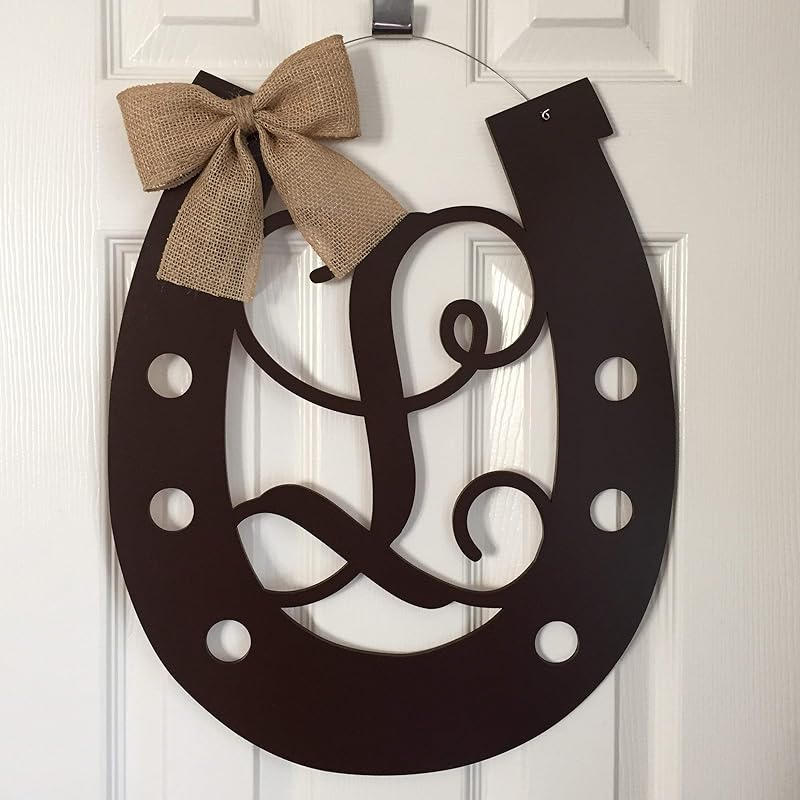 Monogram Horseshoe Door Hanger Horse Shoe Door Hanger