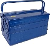 TRUSCO GT-410-B 3-Tier Tool Box, 16.2 x 8.7 x 13.4 inches (412 x 220 x 343 cm), Blue