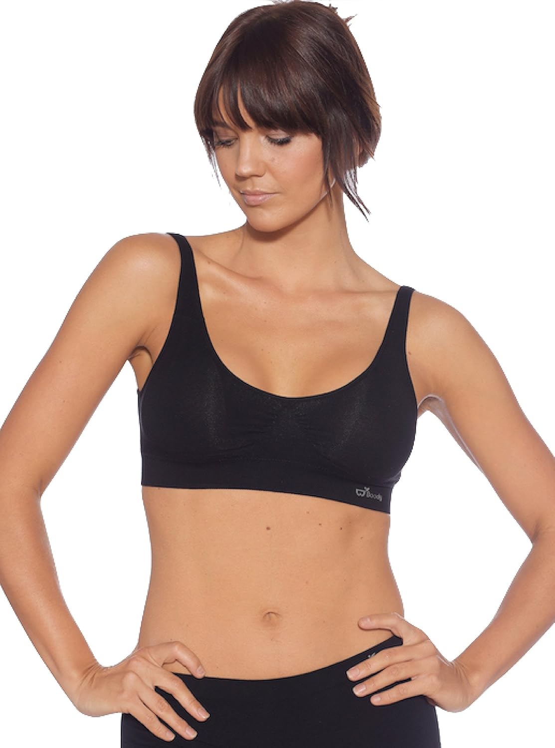 Boody Body EcoWear Women's Padded Shaper Bra - Bamboo Viscose - Seamless, Removable Padding