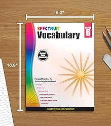Spectrum Grade 6 Vocabulary Workbooks, Ages 11 to