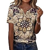 Zeagoo Womens Summer Tops Casual Short Sleeve V Neck Shirts Business Dressy Work Blouses