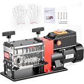 CREWORKS Electric Wire Stripper Machine, 7 Channel 7 Blade Wire Stripping Machine for 0.06-1.1 in. (1.5-28 mm) Scrap Wire, 60W Motor Cable Stripper Machine, Cable Stripping Tool for Wire Recycling
