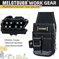 MELOTOUGH Pocket Tool Pouch Tool Belt Pouches with