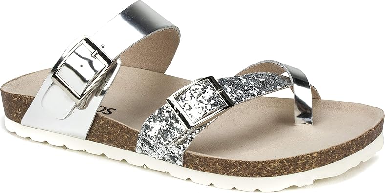 white mountain sparkle sandals