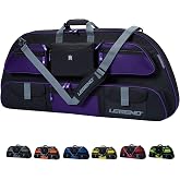 Legend Apollo Soft Bow Case for Compound Bow, Lightweight Travel Bow Bag | Heavy-Duty Nylon Archery Case with Multiple Pockets for Arrows Tube &amp; Accessories - Compound Bow Case with Shoulder Straps