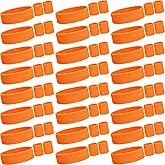 Yuxung Neon Sweatbands Set for Women Sports Headband Wristband Set Cotton Terry Basketball Tennis Sweat Band Wristband for 80s 90s Costumes Cosplay Glow Party