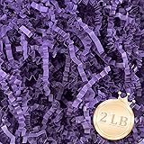 Zankubom 2 LB Purple Crinkle Cut Paper Shred Filler