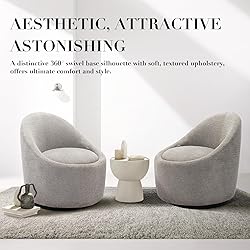 COLAMY Swivel Accent Chair, 360° Swivel Chair with