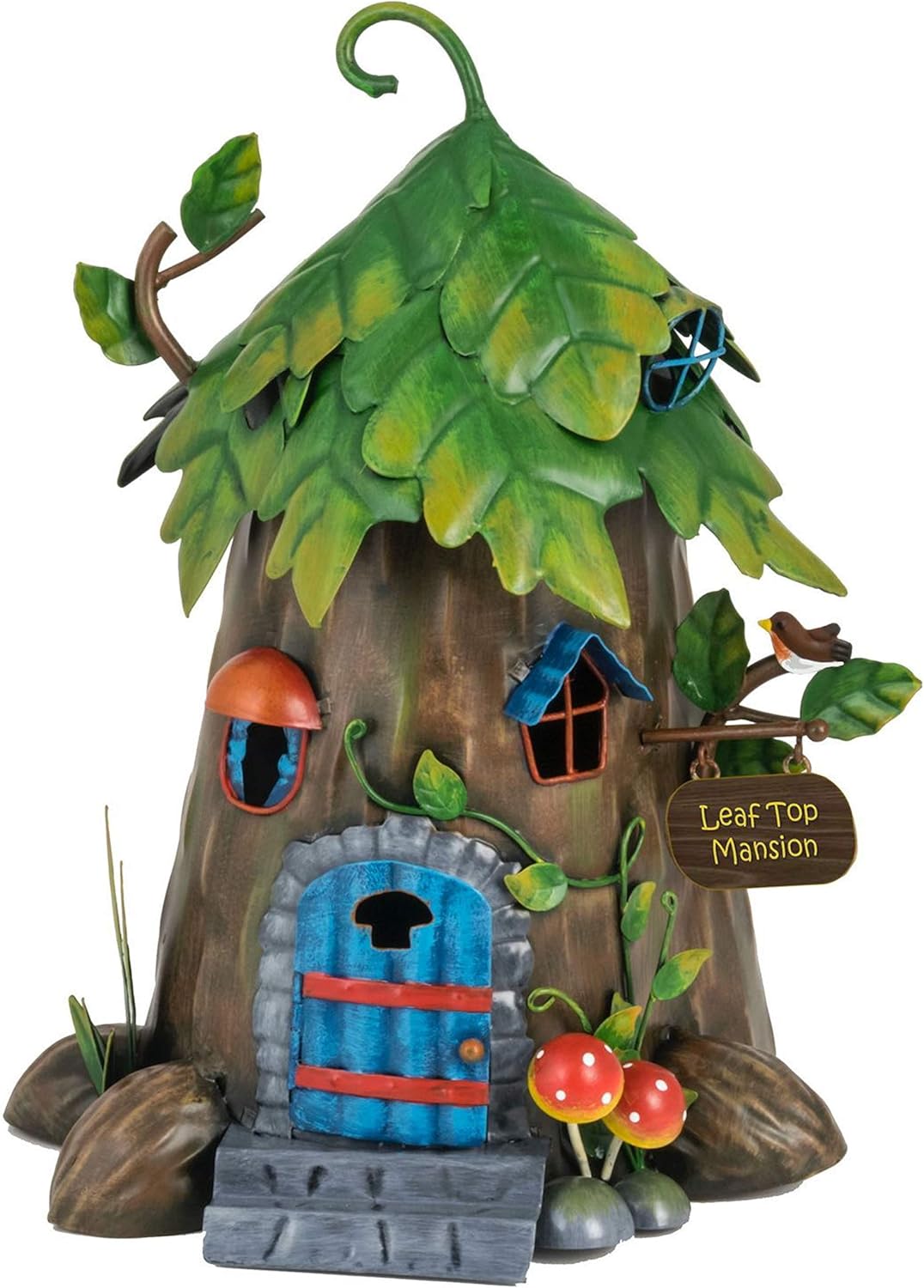 World of Make Believe Fountasia Cute Fairy Leaf Top Mansion Metal