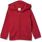 Amazon Essentials Girls and Toddlers' Fleece Zip-Up Hoodie Sweatshirt