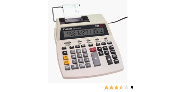 Amazon Com Canon P100 Dh Desktop Calculator With Two Color Printer Printing Calculators Office Products