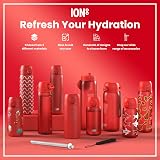 Ion8 Lightweight Stainless Steel Water Bottle 600 ml Red Leak Proof view 8