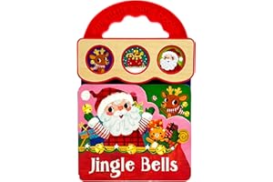 Jingle Bells 3-Button Sound Christmas Board Book for Babies and Toddlers