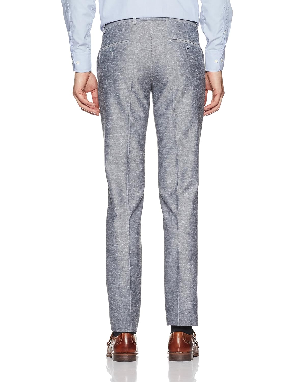 john players men's slim fit formal trousers