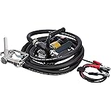 AmazonCommercial Heavy Duty Diesel Fuel Transfer Pump Kit Portable 10GPM/40LPM Electric Self-Priming DC 12V Includes Alligato