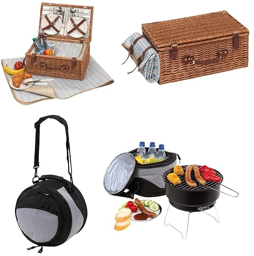 Cesta de picnic 4 personas Picnic con - Manta de picnic (+ Picnic ...