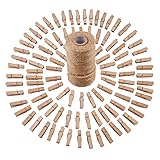 Sunmns 320 Feet Jute Twine and 100 Pieces Mini