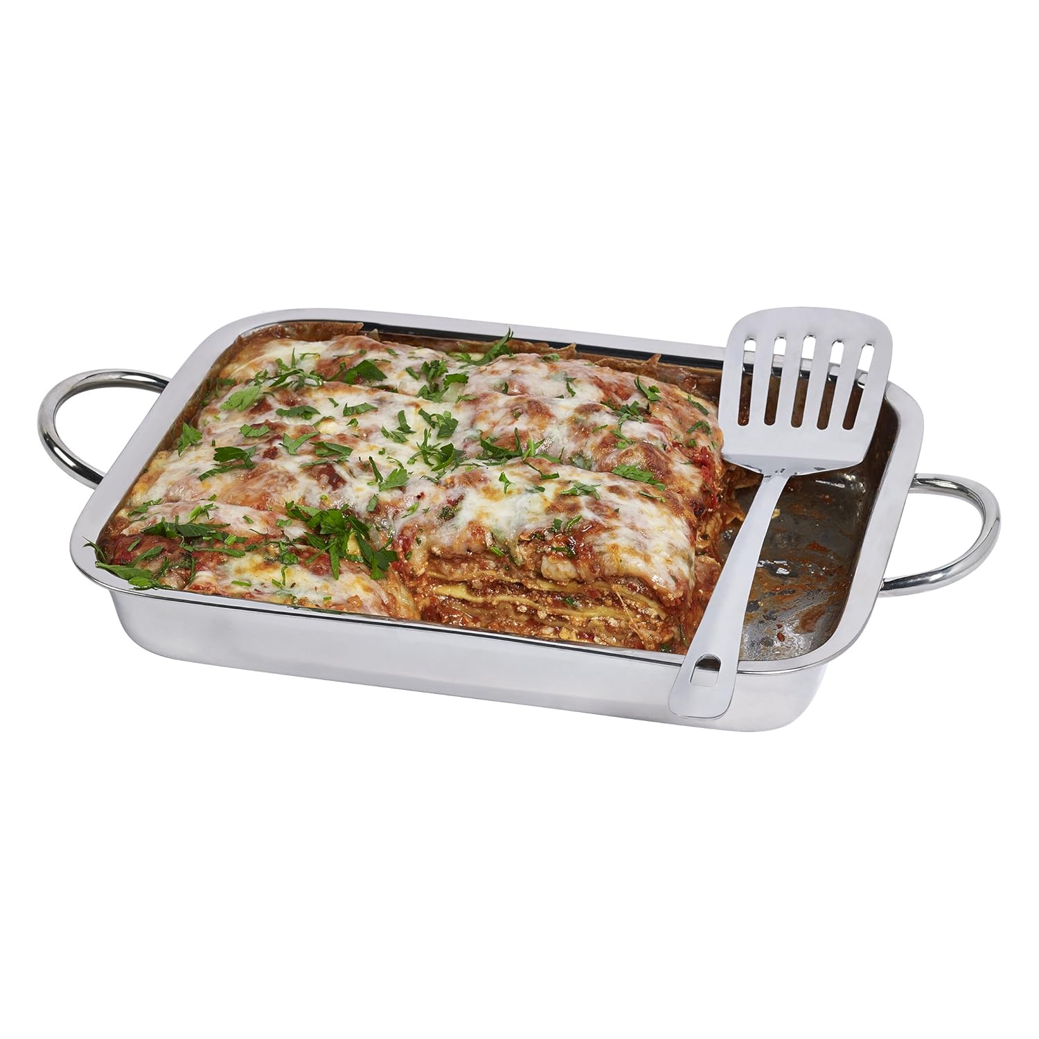 Buy Basic Essentials Stainless Steel 2Piece Lasagna Set with 12.75" Pan