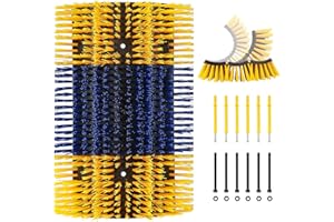 ZUNZINGY Livestock Scratching Brushes, 1Pc Cattle Scratcher Brush for Grooming, Upgraded Extra Large Horse Brushes, Relieve Itching on the Back, Cow Scratch for Horse, Goat, Cow, Pig, Sheep (XL Size Yellow)