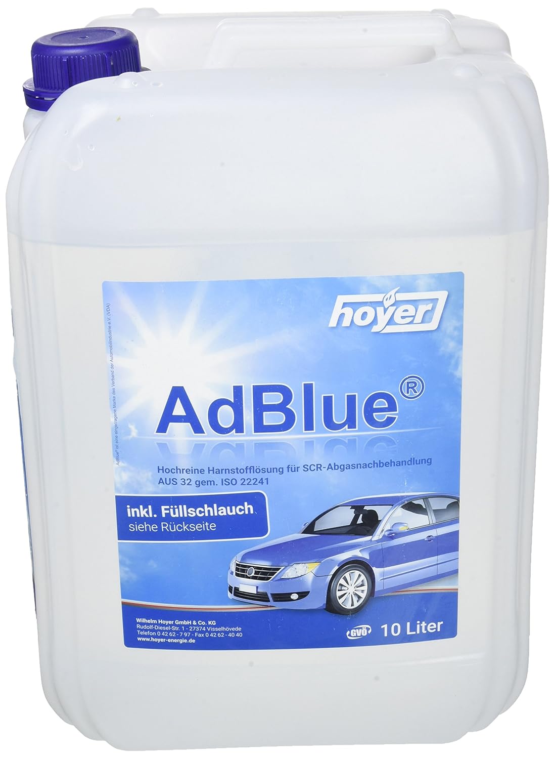 AdBlue high purity urea solution for SCR Exhaustgas aftertreatment