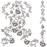 SUNNYCLUE 1 Box 108Pcs 6 Styles Frog Charms Bulk Antique Silver Plated Animal Alloy Tibetan Style Pendants Umbrella Lotus Leaf for Jewelry Making Charms Earrings Bracelets Crafts Findings