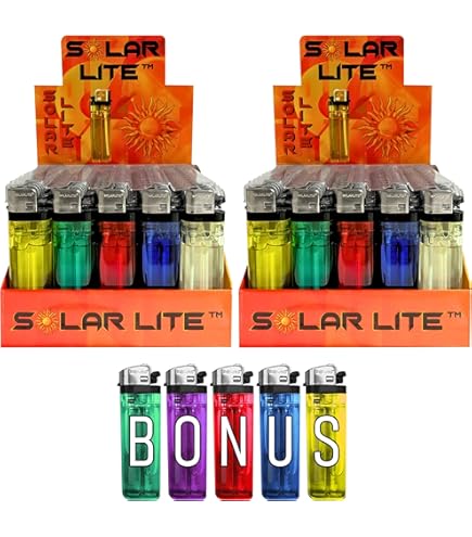 Amazon.com: Disposable Lighters, Assorted Colors, Sold As A 50 Pack :  Health & Household