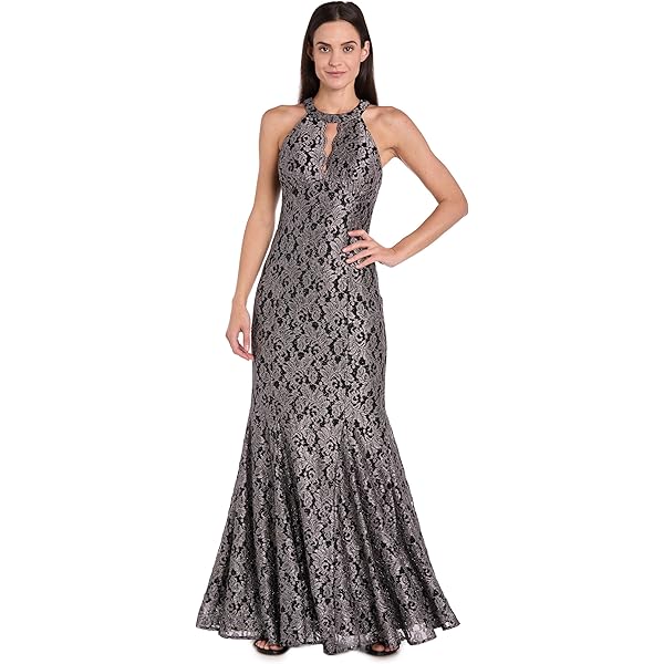 Amazon.com: Nightway Womens Black Lace Glitter Floral Sleeveless Halter Maxi Evening Sheath Dress Plus 22W : Clothing, Shoes & Jewelry Amazon.com: Nightway Womens Black Lace Glitter Floral Sleeveless Halter Maxi Evening Sheath Dress Plus 22W : Clothing, Shoes & Jewelry