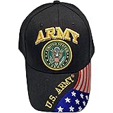 UNITED STATES ARMY BASEBALL STYLE EMBROIDERED HAT flag us usa black cap
