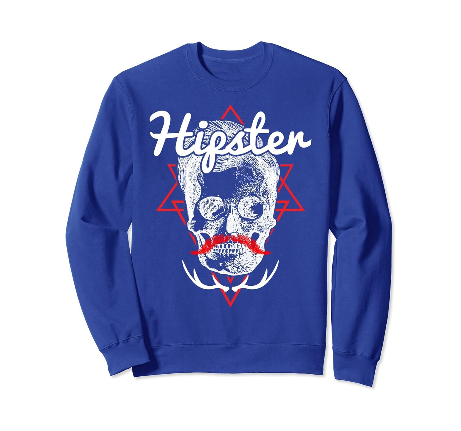 Daily Hipster Cool Glasses and Beard Funny Sweatshirt Gift-anz