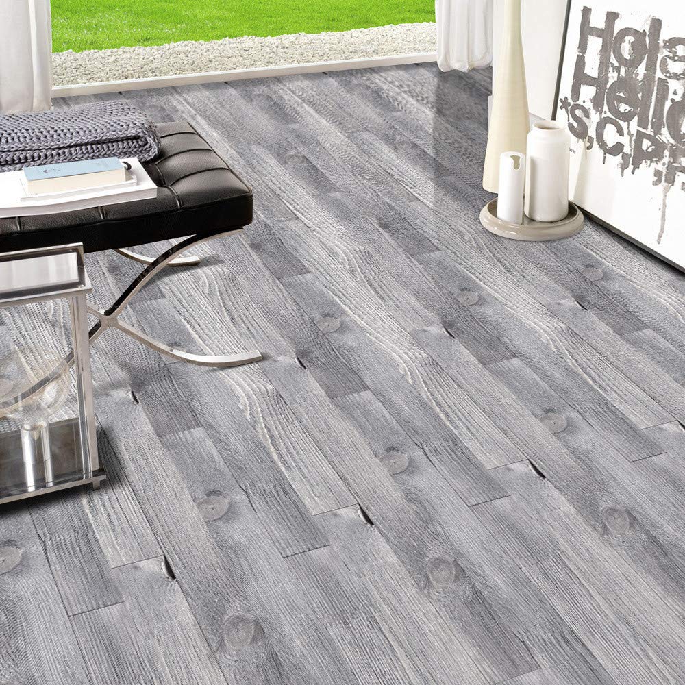 Floor Stickers Wood Grain Design Contact Paper Self Adhesive