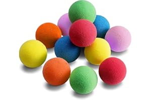 oazoxcx 12 Pieces Soft Foam Balls Lightweight Mini Play Balls for Safe Indoor Toys Fun Vibrant Assorted Colors Orbs Unique Birthday Party Favors for Boys and Girls