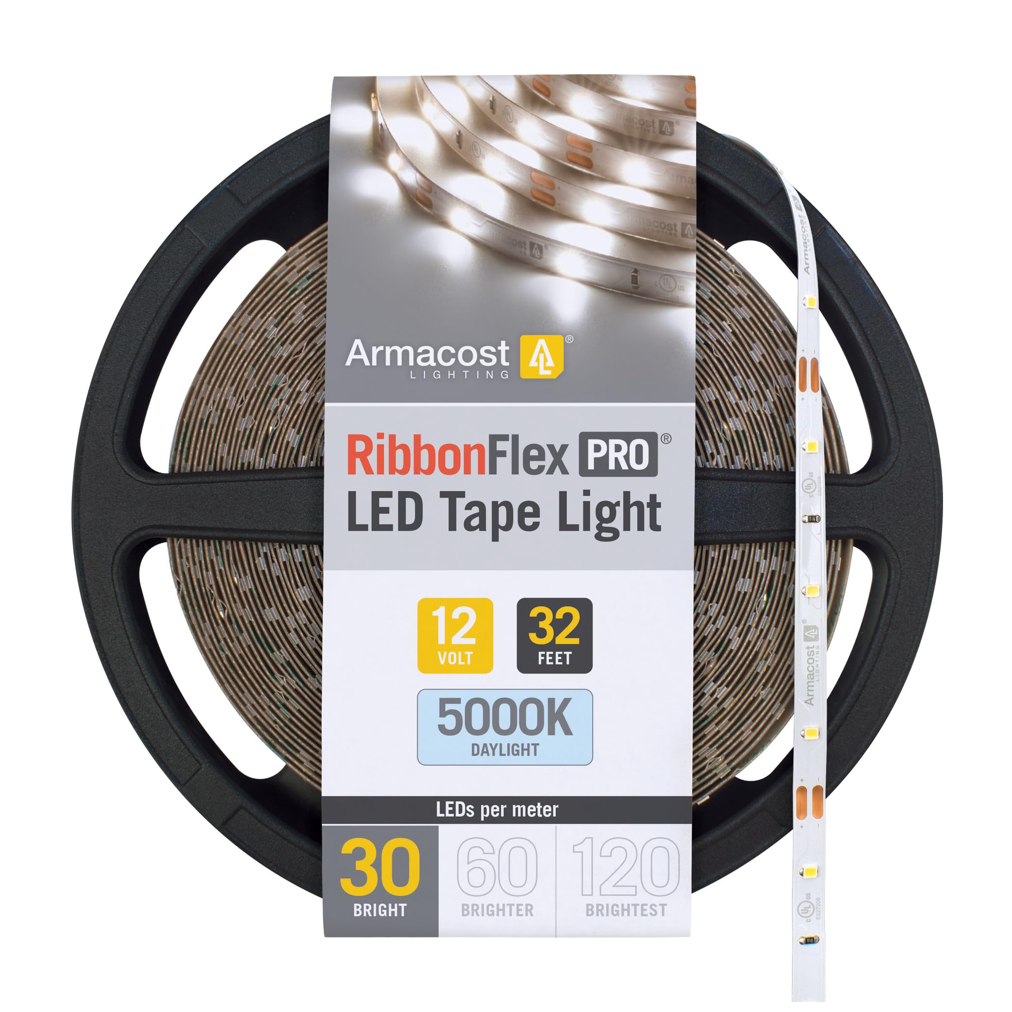 Armacost Lighting RibbonFlex Pro 32.8 ft. LED Tape Strip Light 30 LEDs/m Daylight (5000K) (161250)