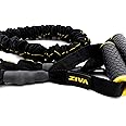 ZIVA Portable Lightweight Sports Resistance Tube, Band with Foam Handles for Home Fitness, Stretching, Strength Training, Physical Therapy, Crossfit, Balance Workouts – Multiple Strengths