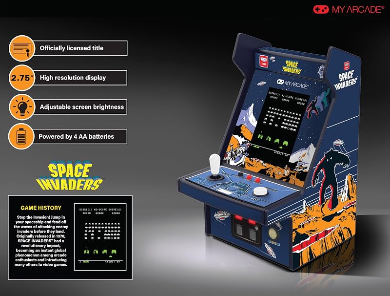 Micro Jugador PRO 6,7' Space Invaders