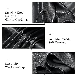 Outpain Thick 10 ft x 10 ft Black Sequin Backdrop