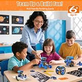 OMWay Solar Robot Toys 12-in-1 STEM Kit 228 Parts Blue view 5