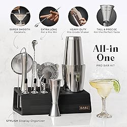 BARE BARREL® Mixology Bartender Kit Bar Set