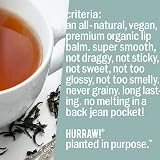 HURRAW! Earl Grey Organic Vegan Lip Balm 4.8g Pillow Box - Italian Bergamot view 6