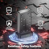 toomke Tower Extension Lead 18 in 1 with USB C Slots 12 AC Outlets 6 USB Ports view 5