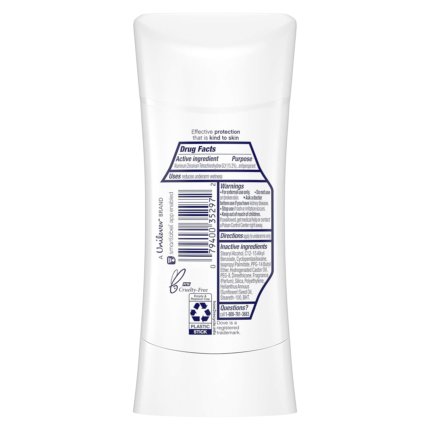 Dove Advanced Care Antiperspirant Deodorant Stick for Women, Cool Essentials, for 48 Hour Protection And Soft And Comfortable Underarms, 2.6 oz, 4 Count : Beauty