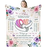 Get Well Gifts for Women After Surgery, Inspirational Cancer Care Gifts for Women, Hug Blanket, Thinking of You/Sympathy/Feel Better Birthday Gift for Woman, Comfort Healing Throw Blanket 50'' X 60''