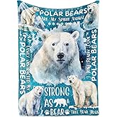 Polar Bear Gifts for Women, Polar Bear are My Spirit Animal, Throw Blanket for Bed, Couch, Gifts for Women, Girls, 50x65 Inches