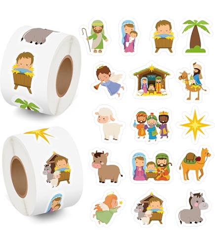 Whaline 1000Pcs Groundhog Stickers Roll - 12 Cute Cartoon Animal Designs For Scrapbooking, Journals, And Party Decor