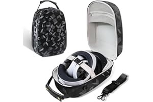 IGRL Case for Meta Quest 3, 3D Design Hard Shell Carrying Case Compatible with PS VR2/Oculus/Meta Quest 2 VR Gaming Headset and Touch Controller, Anti-Drop Lens Protector, for Travel and Home Storage