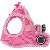 Puppia Vivien Vest Dog Harness Step-in All Season Mesh Cute No Pull No Choke Walking Training for Small Dog, Pink, X-Small