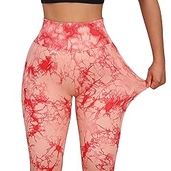 JGS1996 Tie Dye Leggings for Women Tummy Control